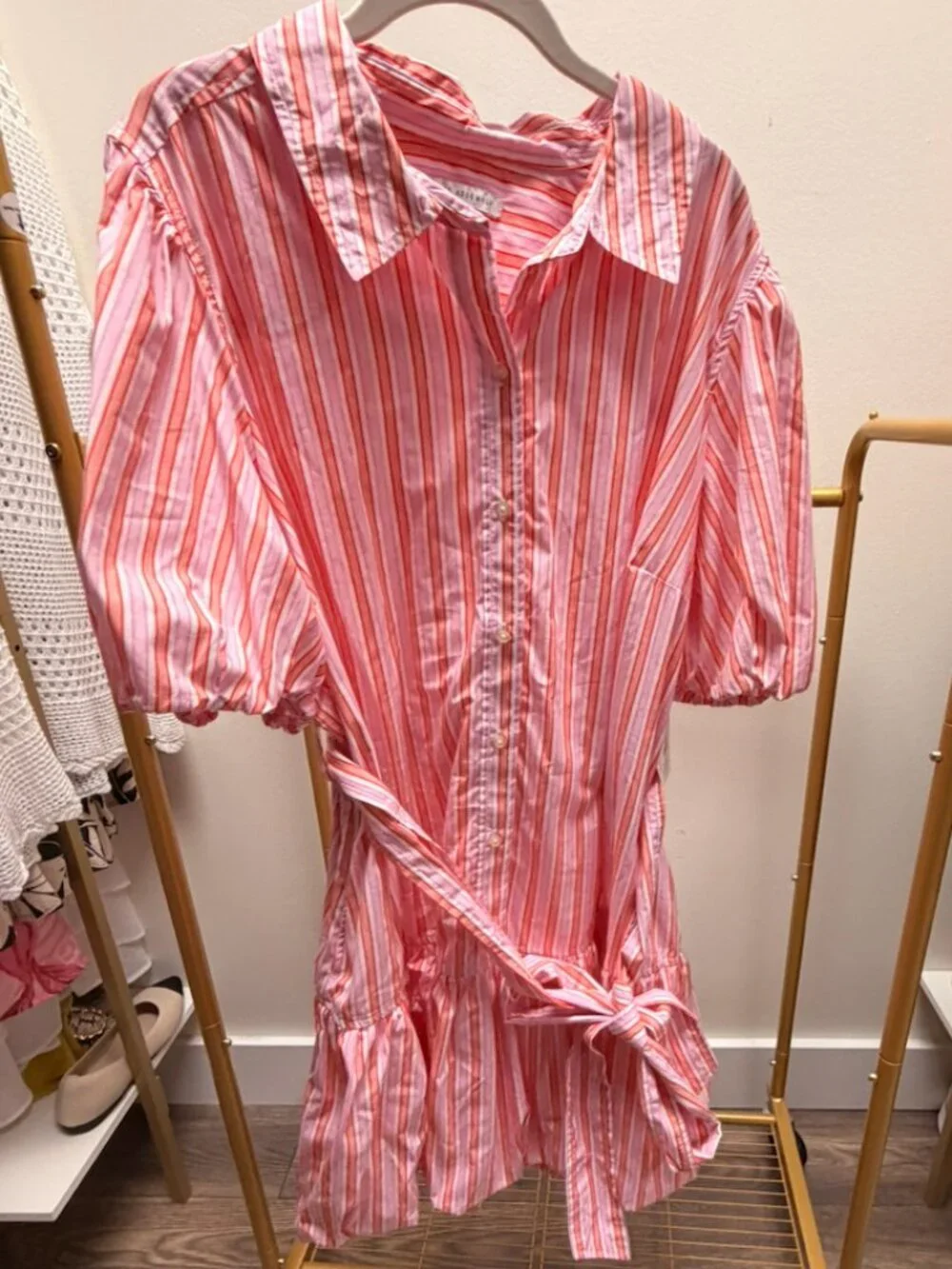 Free Assembly Puff Sleeve Mini Dress - Picture 2 of 3